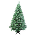 Green White PVC Artificial Metal Frame Christmas Trees